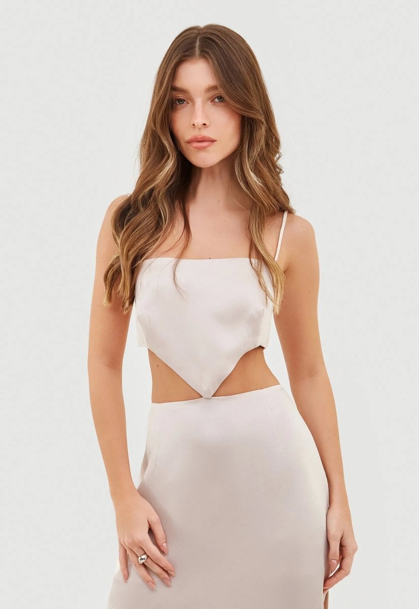 Vestido Longo Mia - Rosê - Bonne Soirée