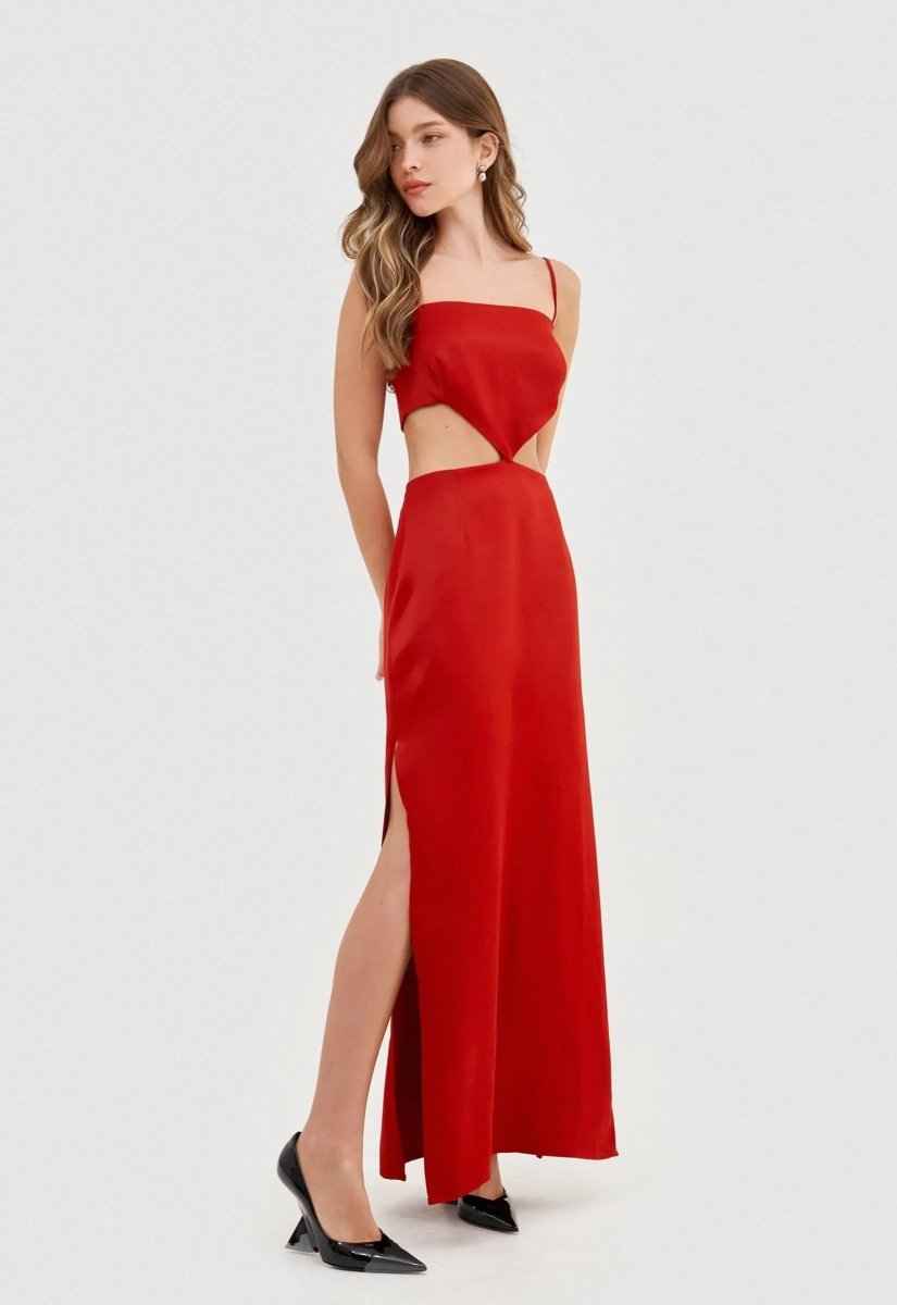 Vestido Rouge Mia - Vermelho - Bonne Soirée