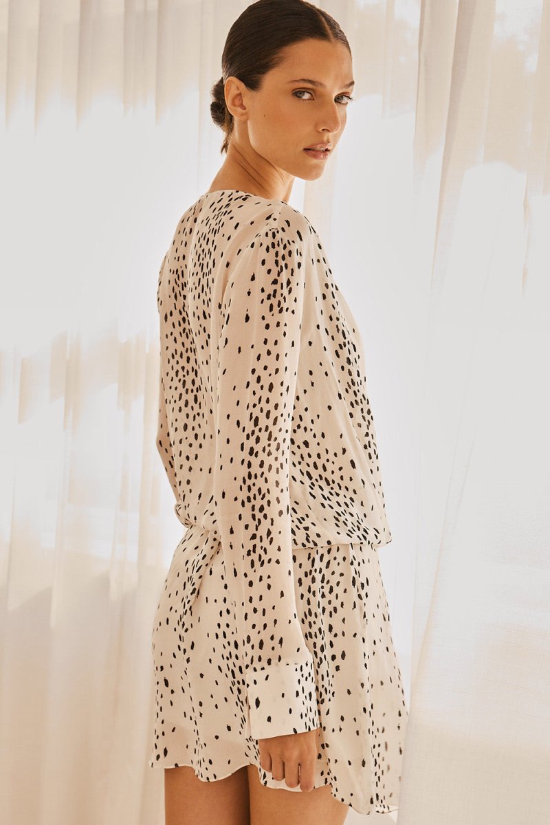 Vestido Lilou Bambi Off-White - Bonne Soirée