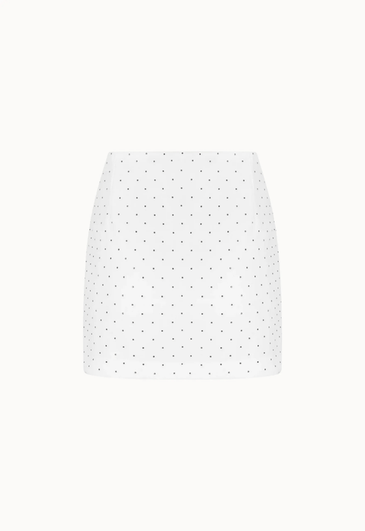 Mini Saia Brilho Lara - Off White - Bonne Soirée