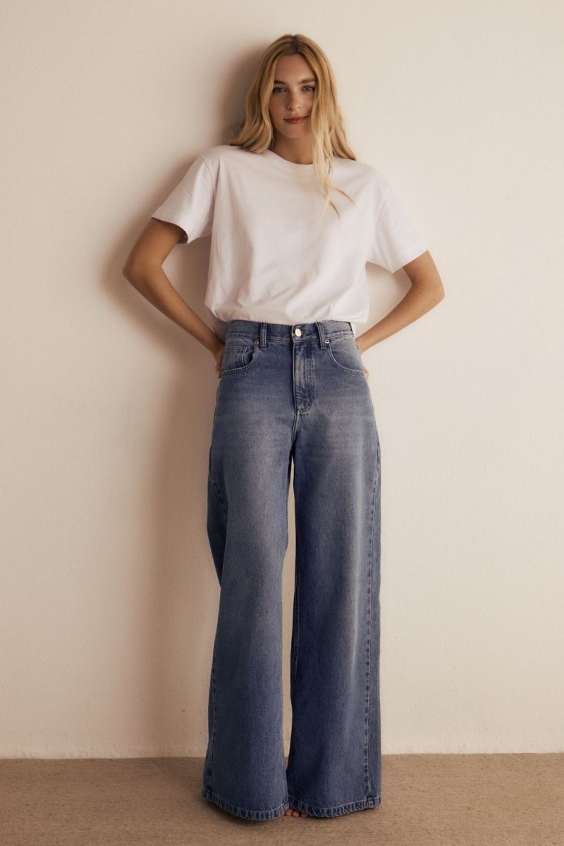 Calça Jeans Ceci Wide Leg - Bonne Soirée