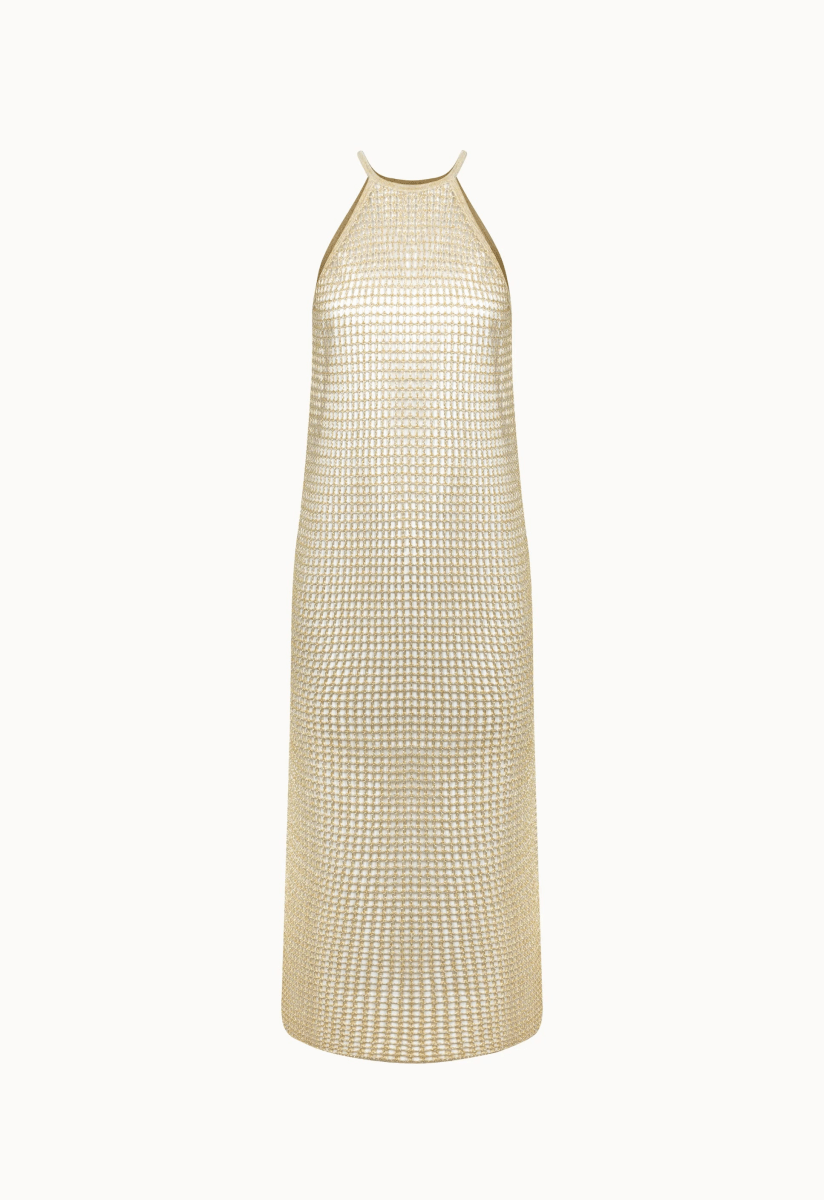 Vestido Tricot Ayla - Dourado - Bonne Soirée