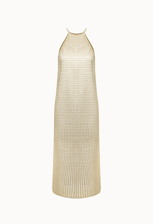 Vestido Tricot Ayla - Dourado - Bonne Soirée