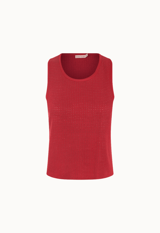 Regata Tricot Isabela Cristais - Vermelho - Bonne Soirée