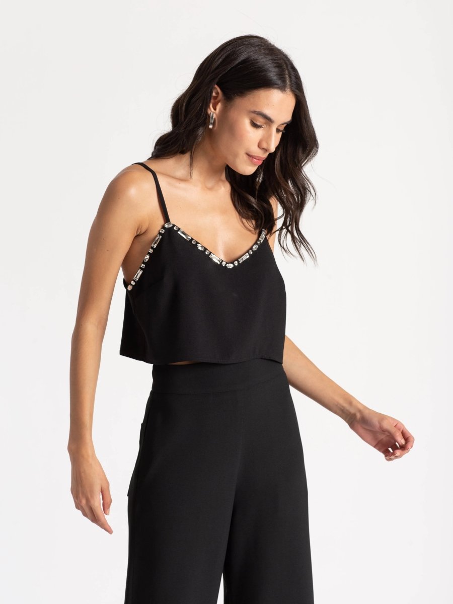 Cropped Elisa - Preto - Bonne Soirée