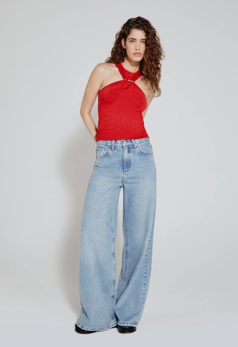 Regata Tricot Nadador Jeanne - Vermelho - Bonne Soirée