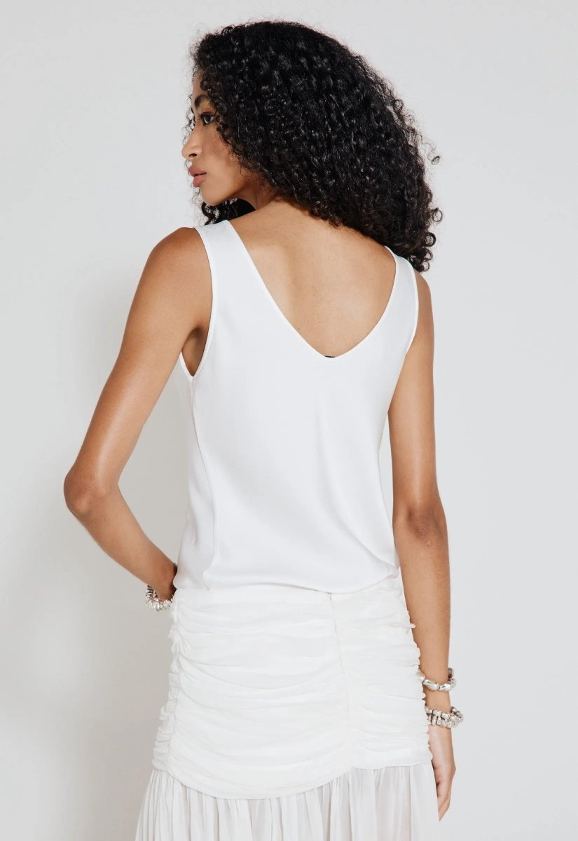 Regata Acetinada Fleur - Off White - Bonne Soirée
