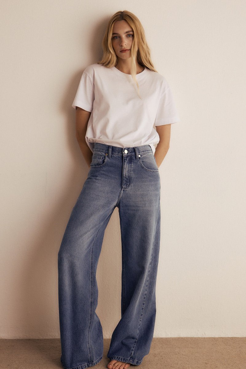 Calça Jeans Ceci Wide Leg - Bonne Soirée