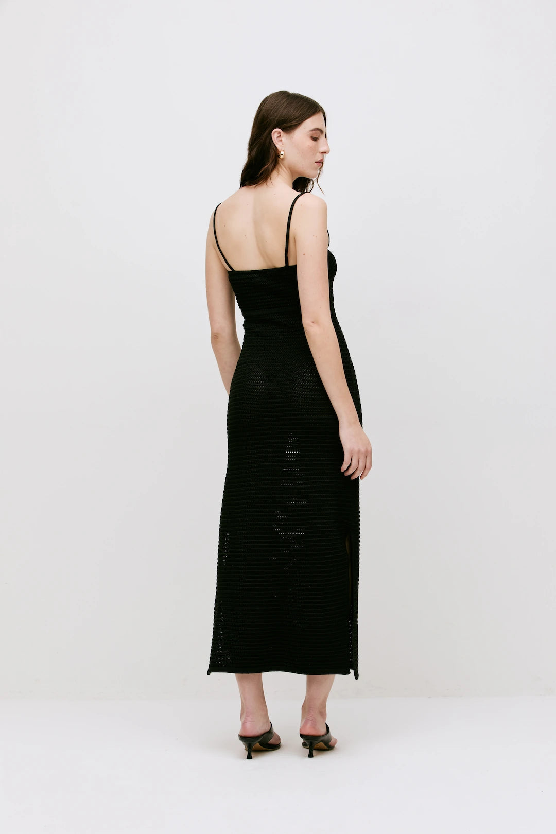 Vestido Louyse Tricot Preto - Bonne Soirée