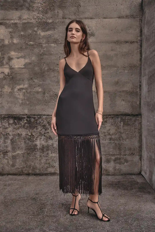 Vestido Anna Preto - Bonne Soirée