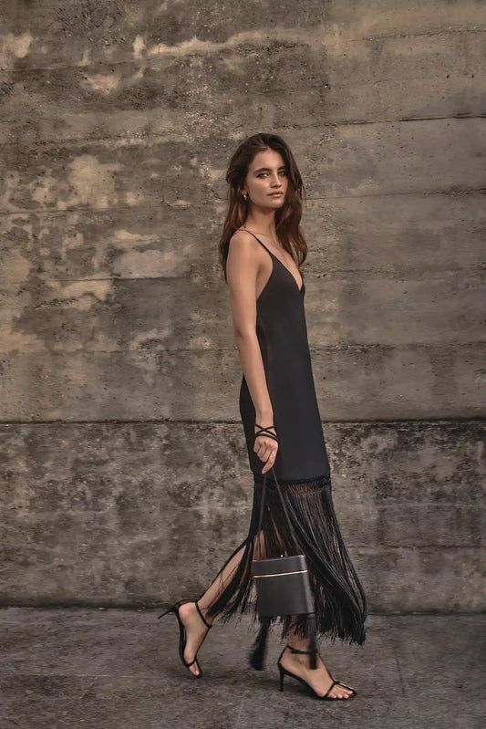 Vestido Anna Preto - Bonne Soirée