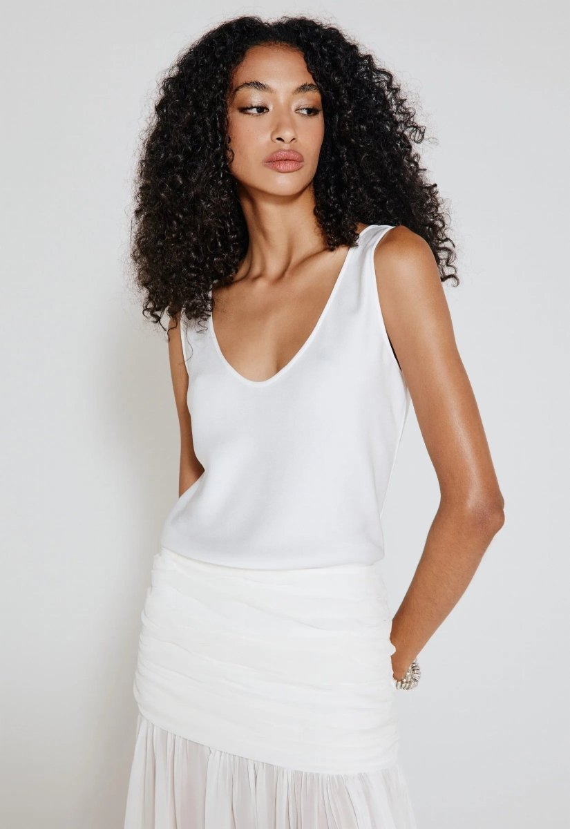 Regata Acetinada Fleur - Off White - Bonne Soirée