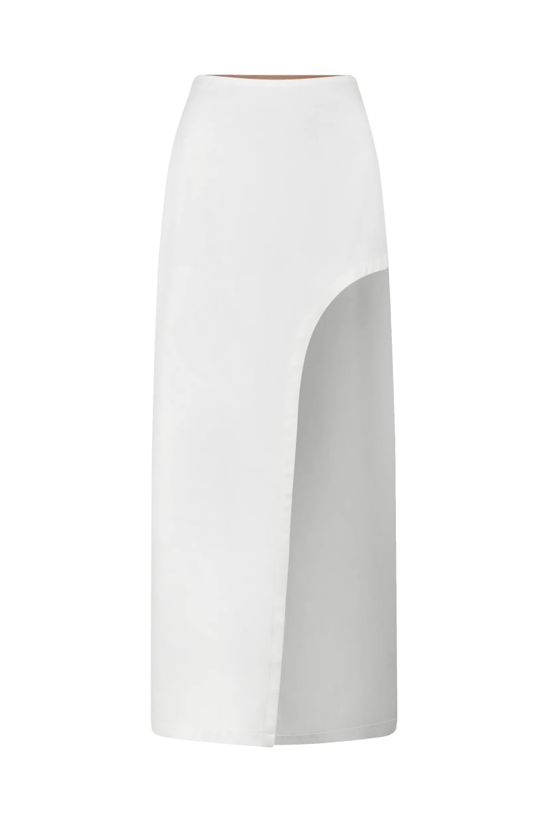 Saia Crepe Claire - Off White - Bonne Soirée