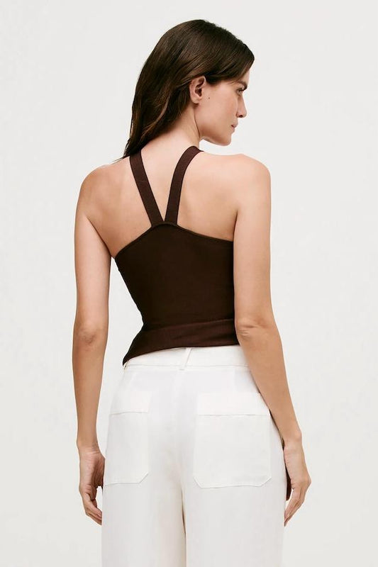 Blusa Alice Tricot Marrom - Bonne Soirée