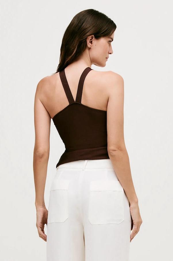 Blusa Alice Tricot Marrom - Bonne Soirée