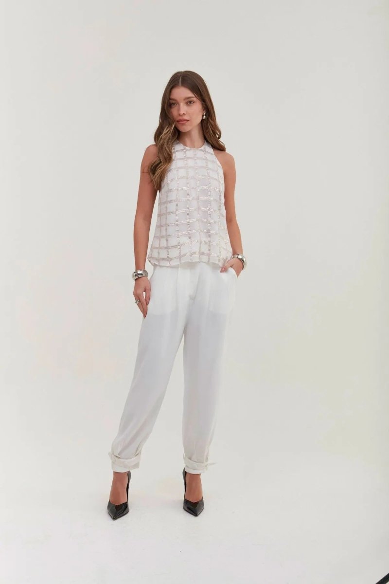 Regata Seda Nadador Silvia - Off White - Bonne Soirée