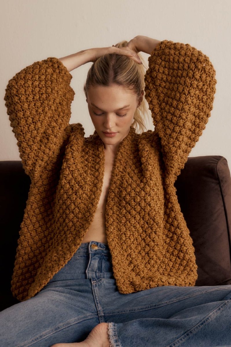 Tricot Pipoca Camel Bonne Soirée x Fandom - Bonne Soirée