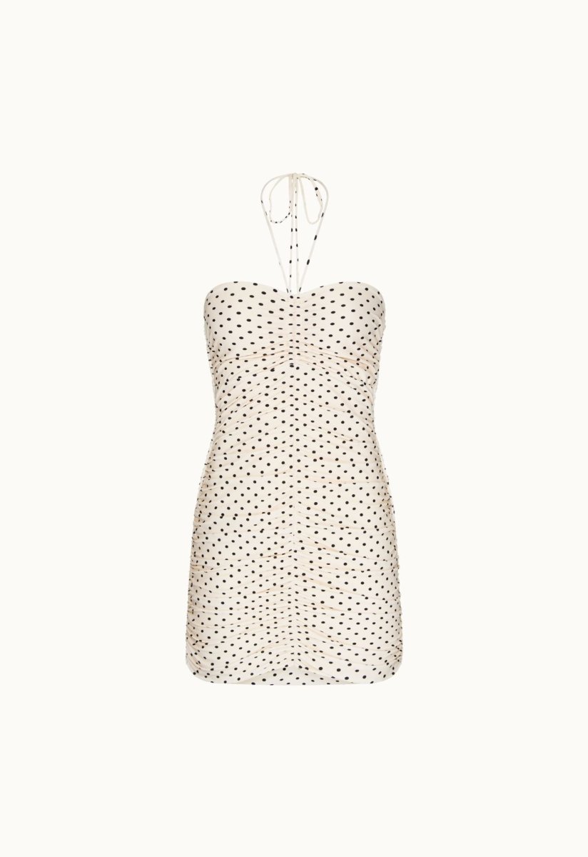 Vestido Mimosa Poá Vanilla - Bonne Soirée