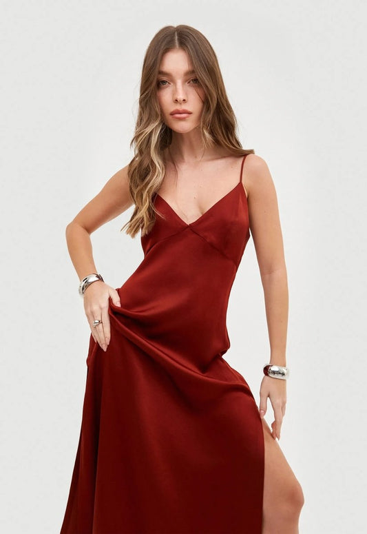 Vestido Alanis - Cherry - Bonne Soirée
