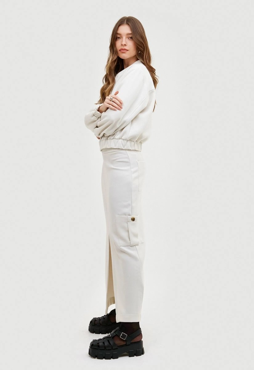 Saia Midi Gabrielle - Off White - Bonne Soirée