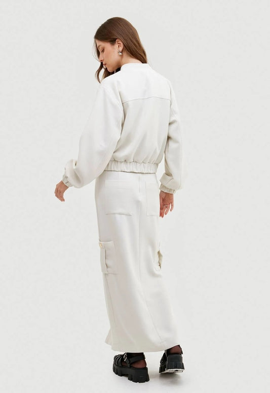 Saia Midi Gabrielle - Off White - Bonne Soirée