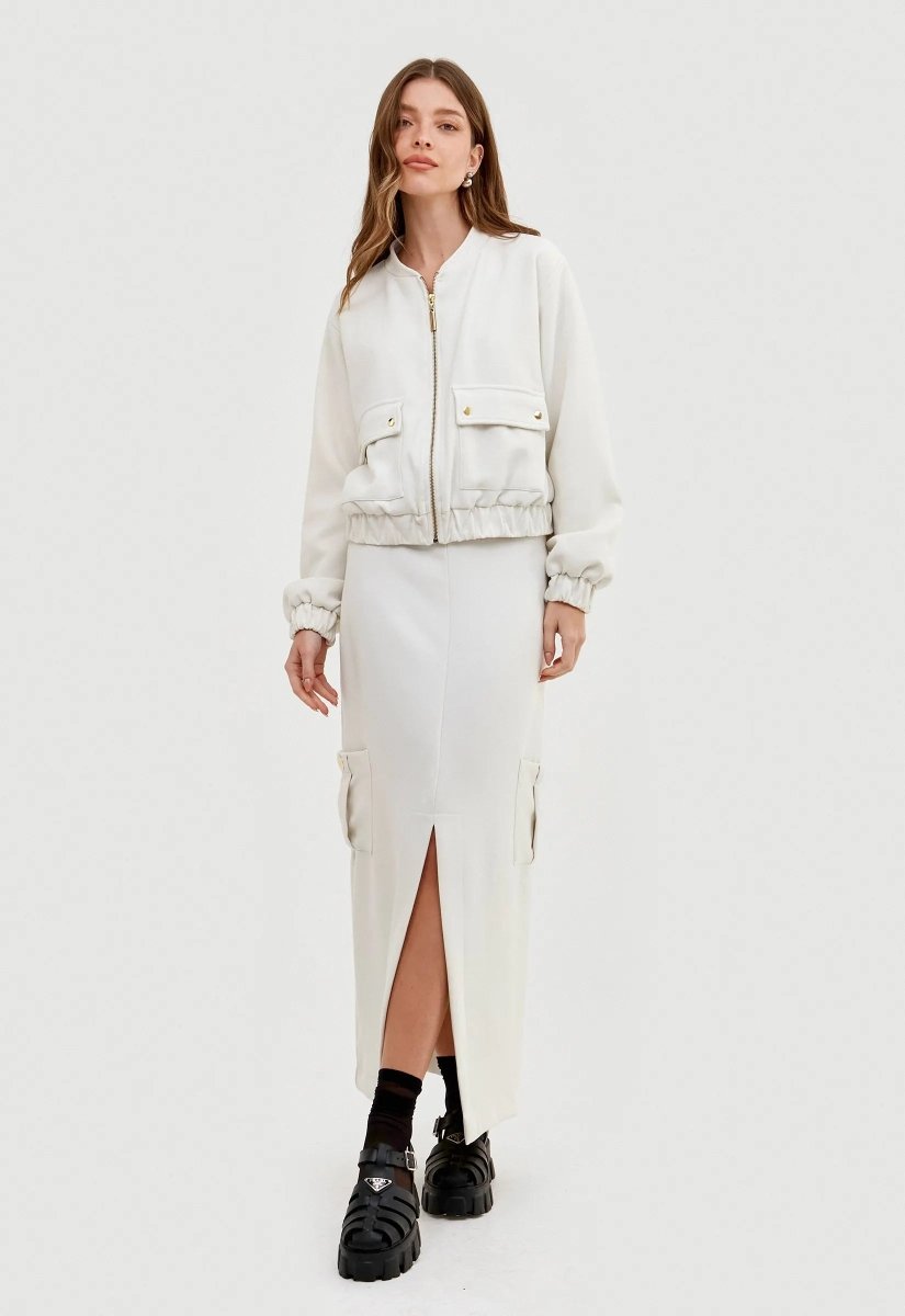 Saia Midi Gabrielle - Off White - Bonne Soirée