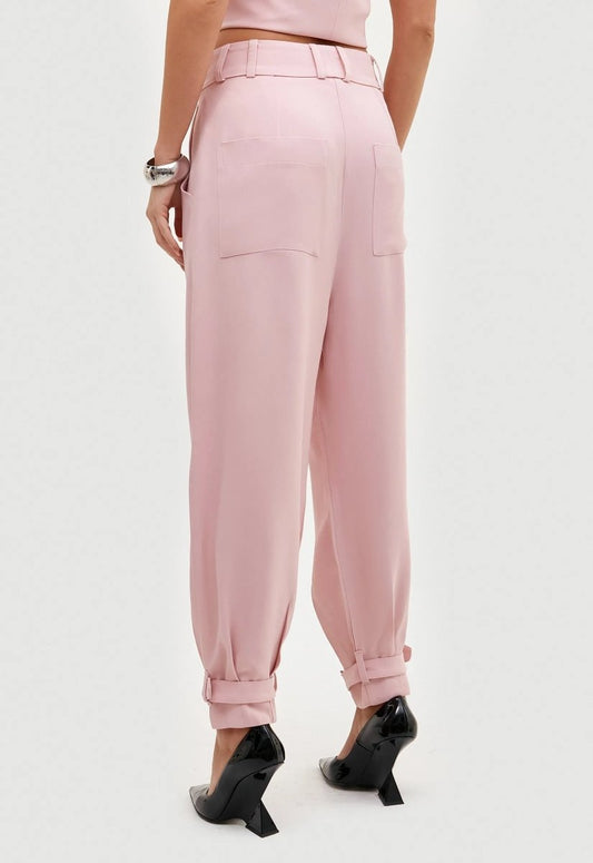 Calça Crepe Cenoura Léa - Rosa - Bonne Soirée