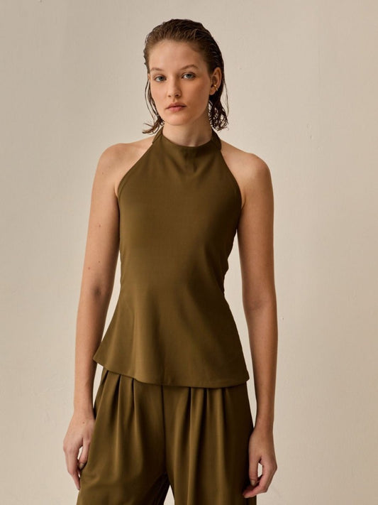 Blusa Amara Verde Oliva - Bonne Soirée