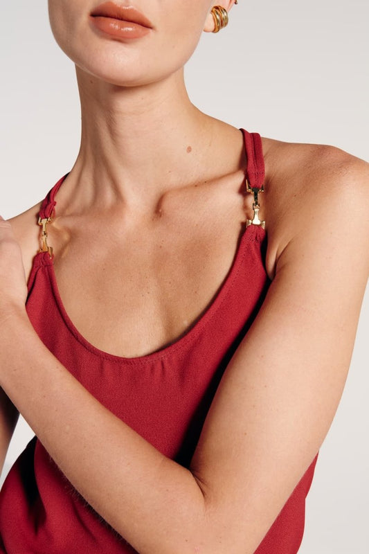 Blusa Regata Nadador Vermelha Luli - Bonne Soirée