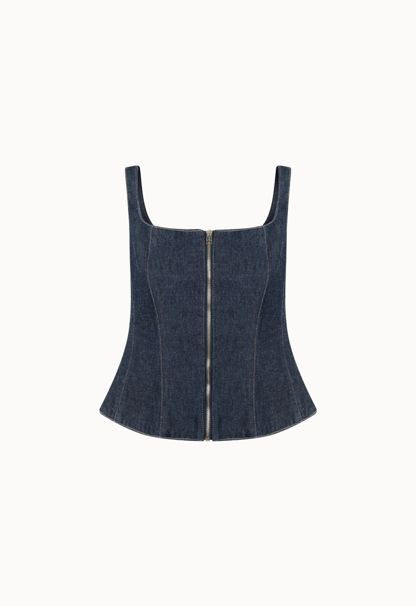 Top Jeans Daisy - Azul Marinho - Bonne Soirée