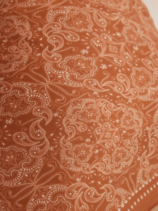 Lenço Paisley Terracota - Bonne Soirée