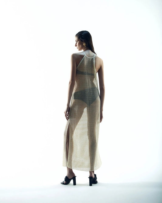 Vestido Tricot Ayla - Dourado - Bonne Soirée