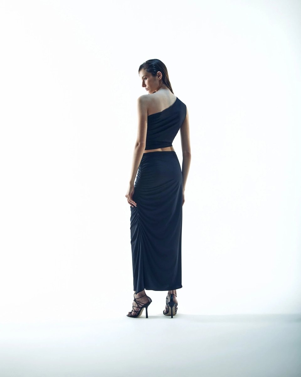 Saia Midi Madison - Preto - Bonne Soirée