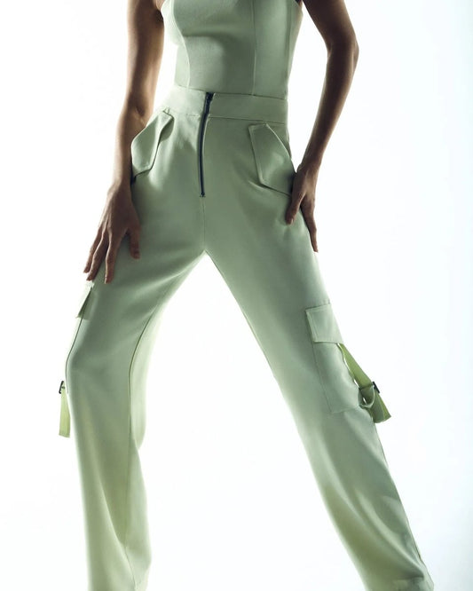 Calça Cargo Allure - Verde Claro - Bonne Soirée
