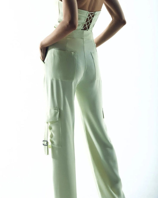 Calça Cargo Allure - Verde Claro - Bonne Soirée