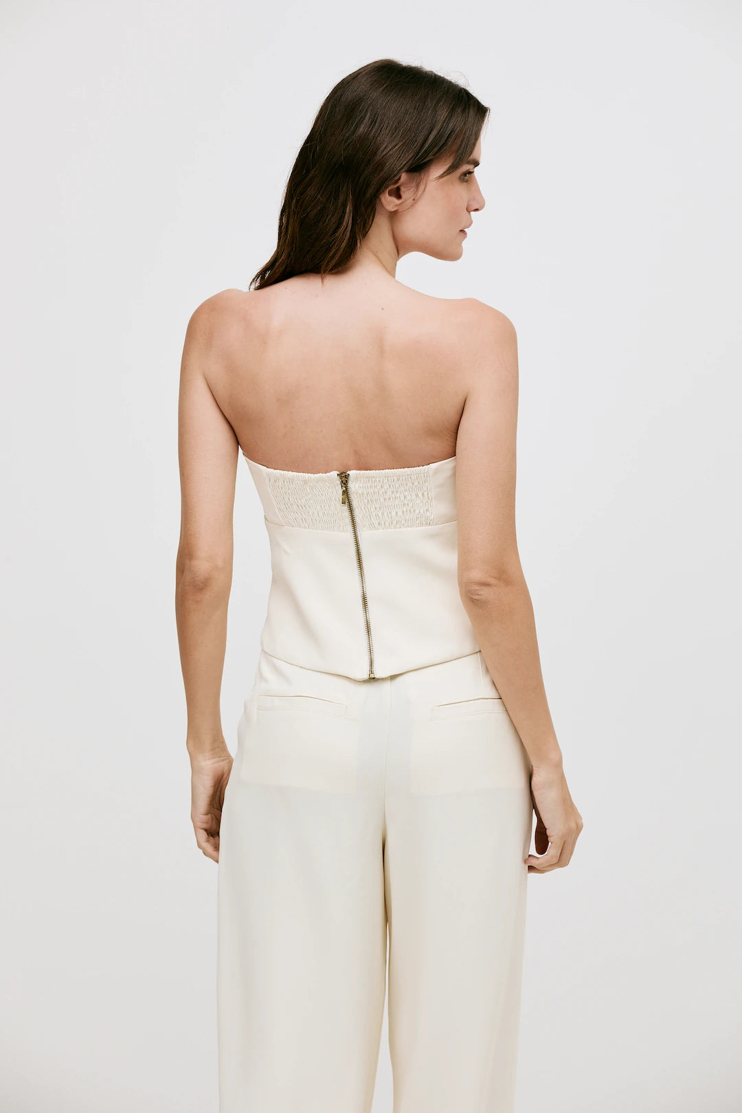 Top Natalie Alfaiataria Vanilla - Bonne Soirée