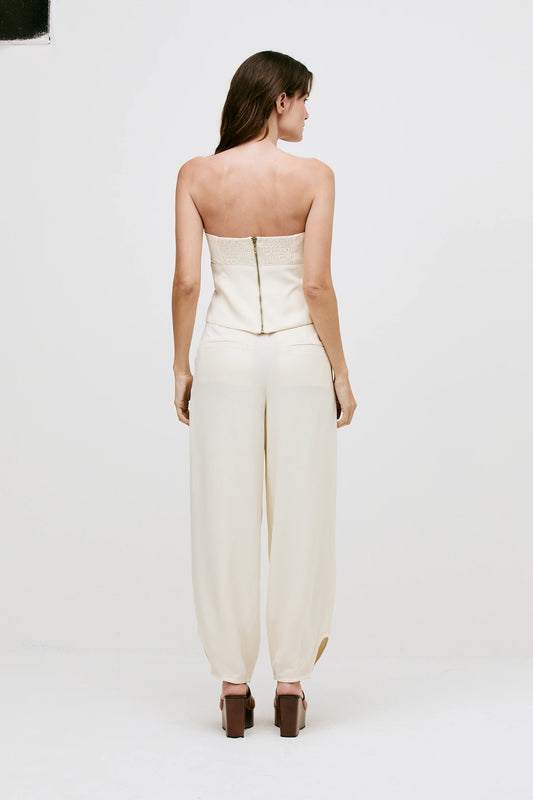 Calça Natalie Alfaiataria Vanilla - Bonne Soirée