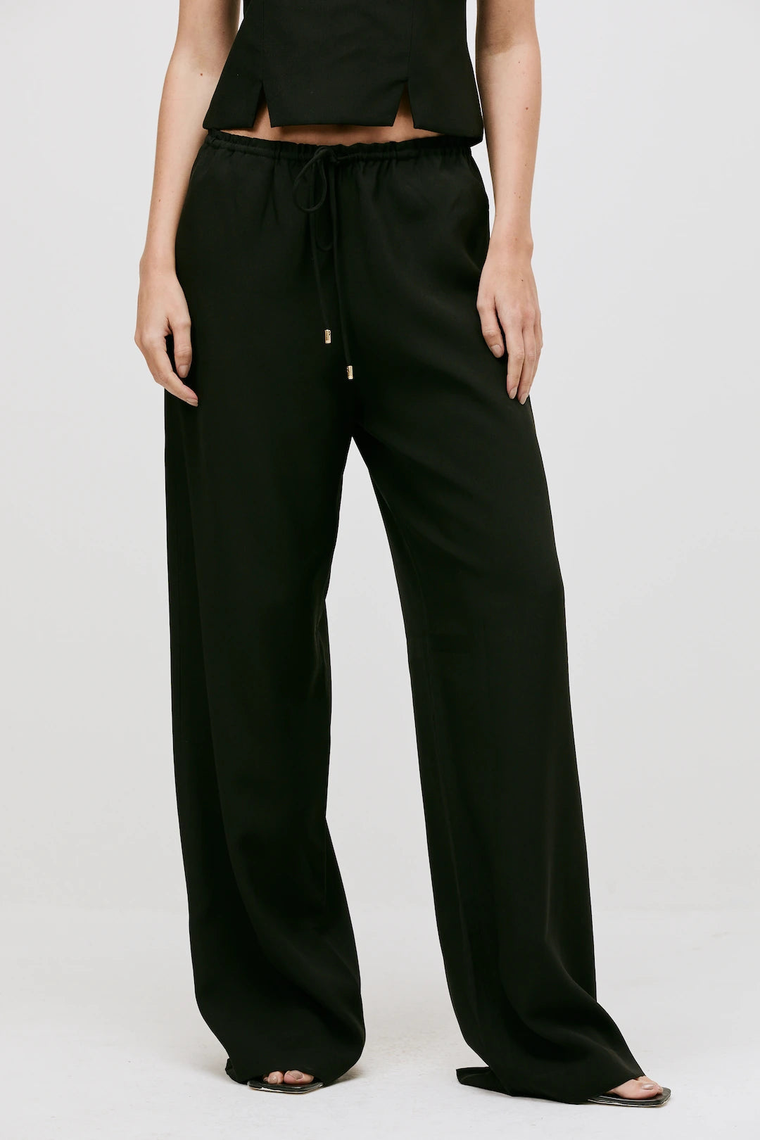 Calça Crepe Gal Preto - Bonne Soirée