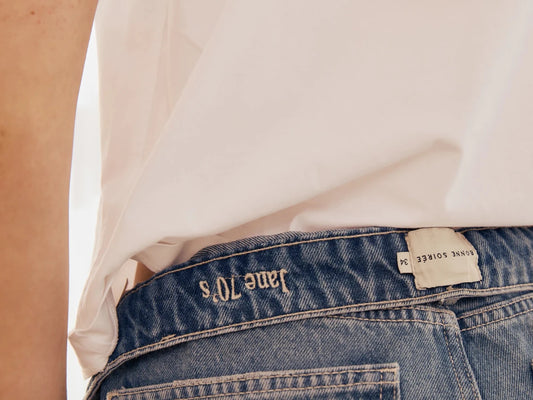 Calça Jane Jeans Azul Médio - Bonne Soirée