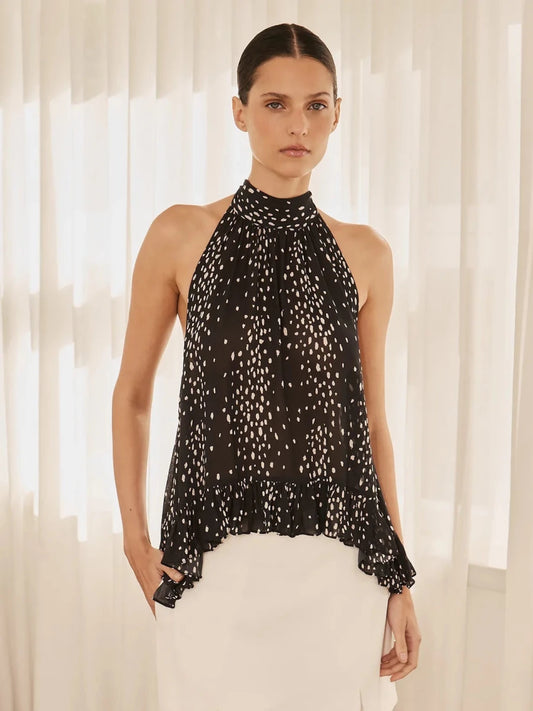 Blusa Lilou Bambi Preta - Bonne Soirée