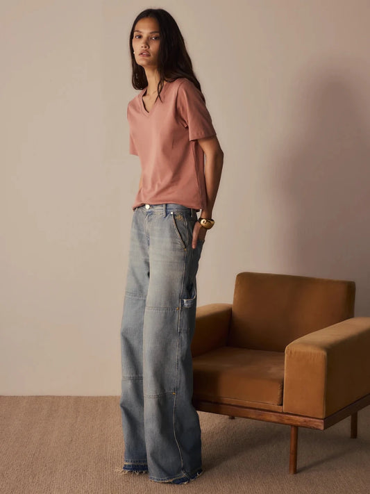 Calça Wide leg Clara Jeans - Bonne Soirée