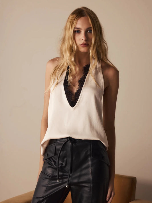 Blusa Bruni Crepe Blush - Bonne Soirée