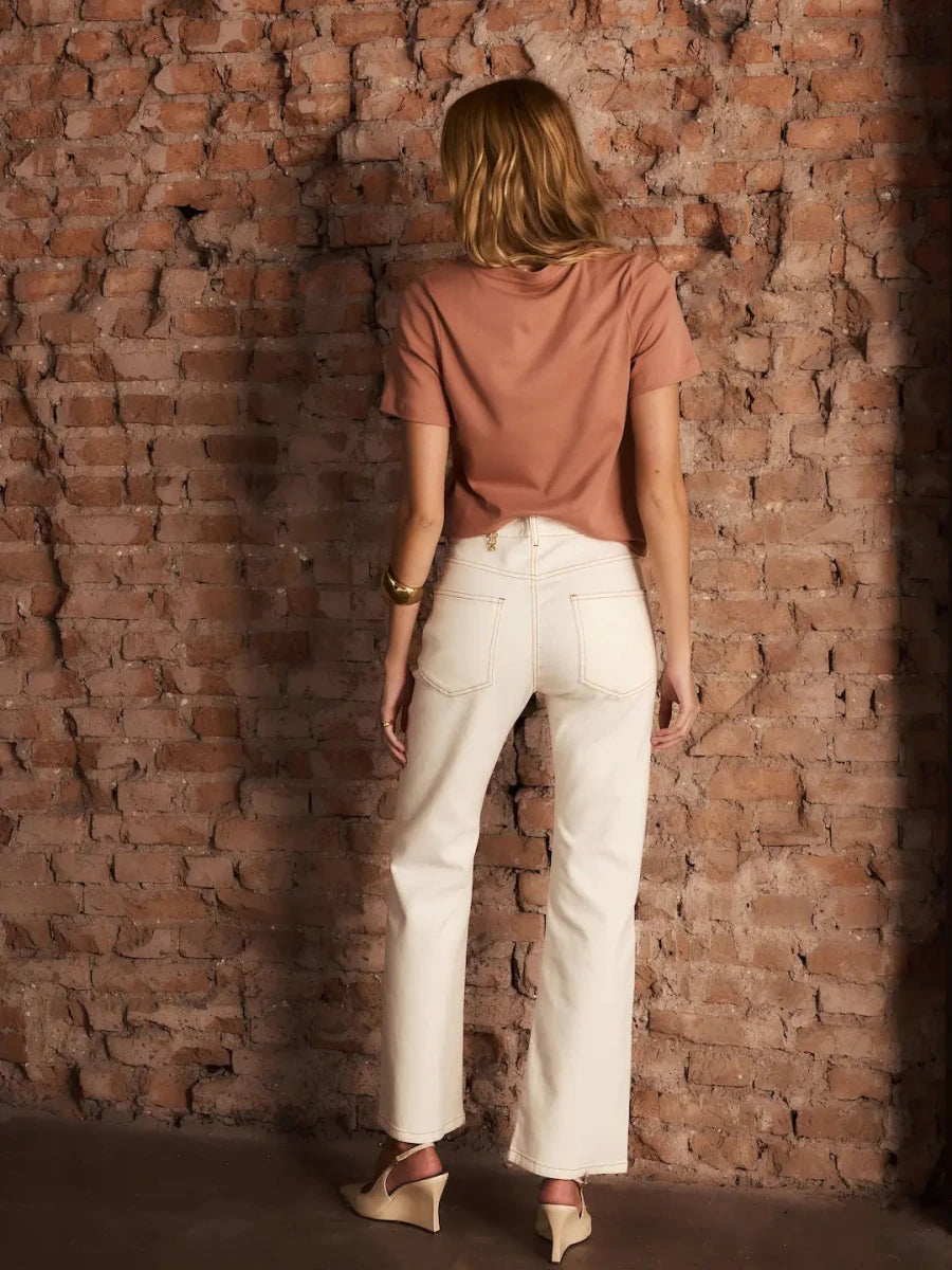Calça Margot Jeans Off - White - Bonne Soirée