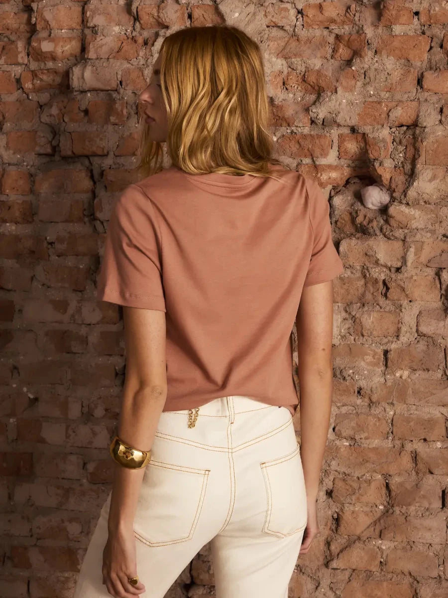 T-shirt Olívia Pima Mocha - Bonne Soirée
