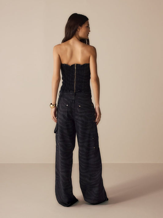 PRÉ - VENDA Calça Kayra Jeans Zebra - Entrega a partir de 12/03 - Bonne Soirée