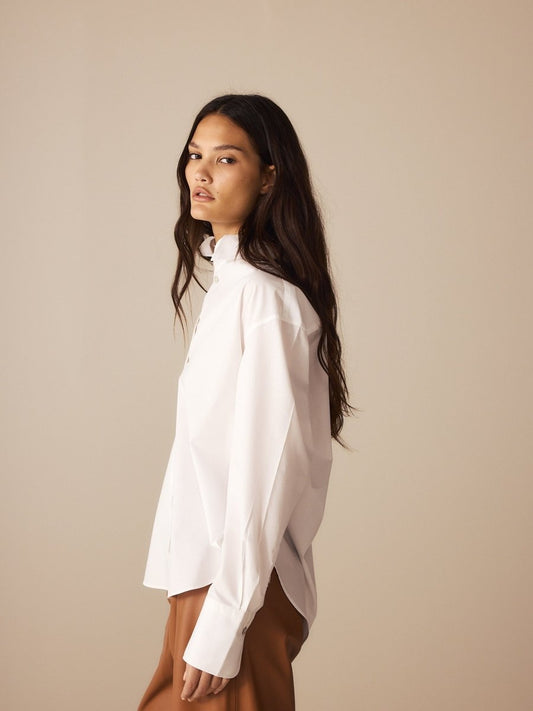 PRÉ - VENDA CAMISA CAROLINE TRICOLINE BRANCA - ENTREGA A PARTIR DE 17/03 - Bonne Soirée