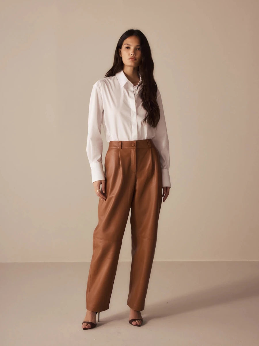 Calça Balloon Couro - Bonne Soirée