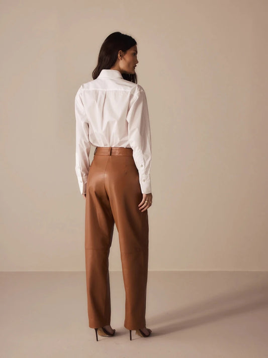 Calça Balloon Couro - Bonne Soirée