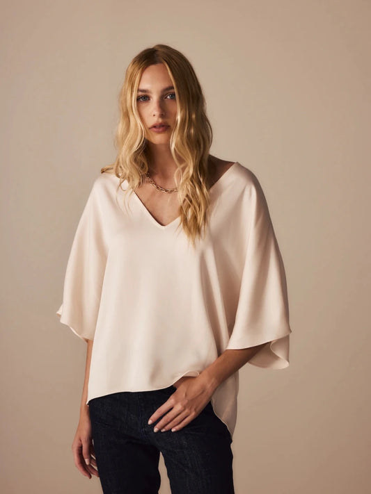 Blusa Inès Crepe Blush - Bonne Soirée