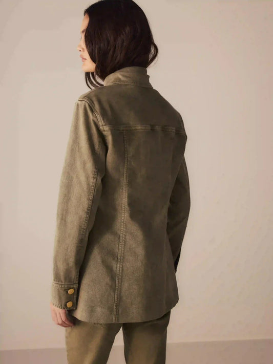 PRÉ VENDA | Jaqueta Sarja Beatrice Verde Militar (envios a partir de 10/04) - Bonne Soirée